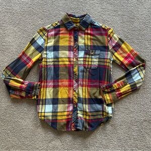 Urban Outfitters BDG primary colors plaid flannel shirt